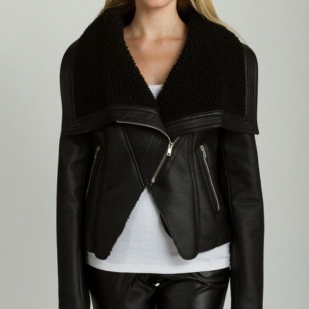 Black Faux Leather Jacket