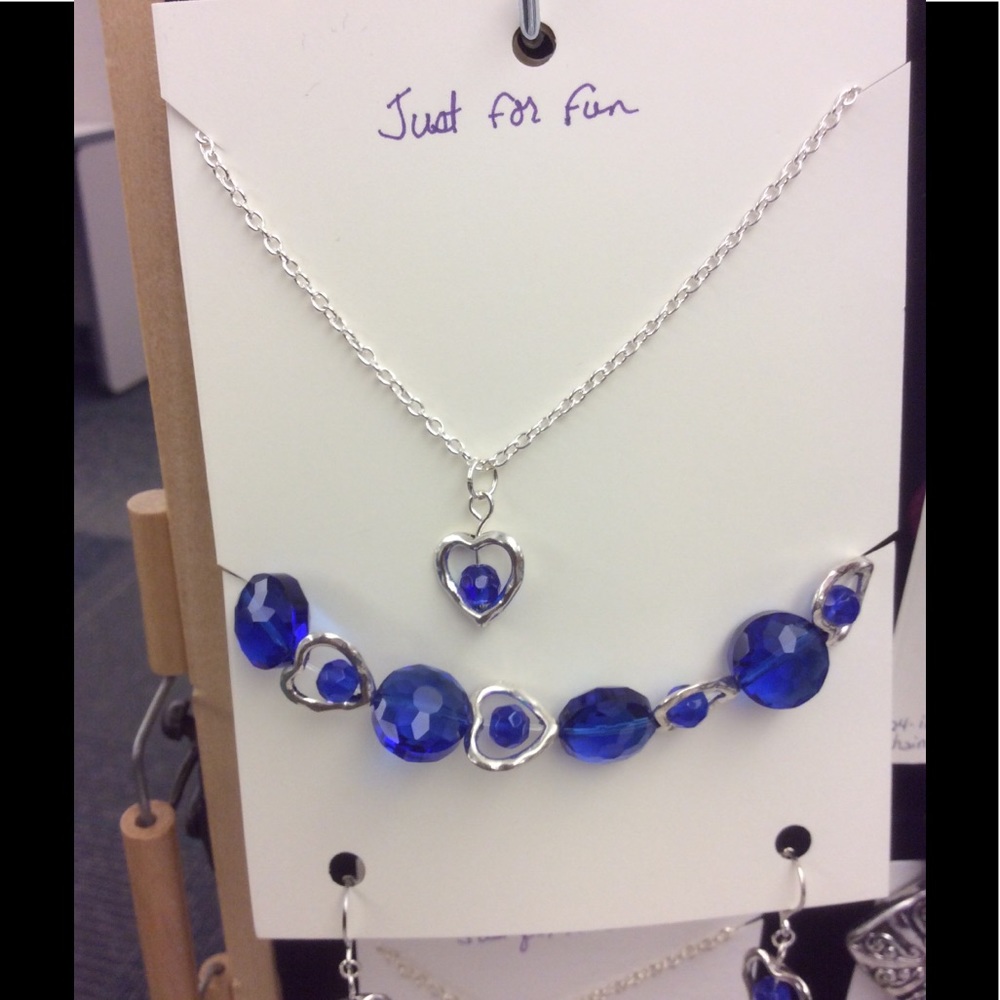 Necklace, earrings, bracelet