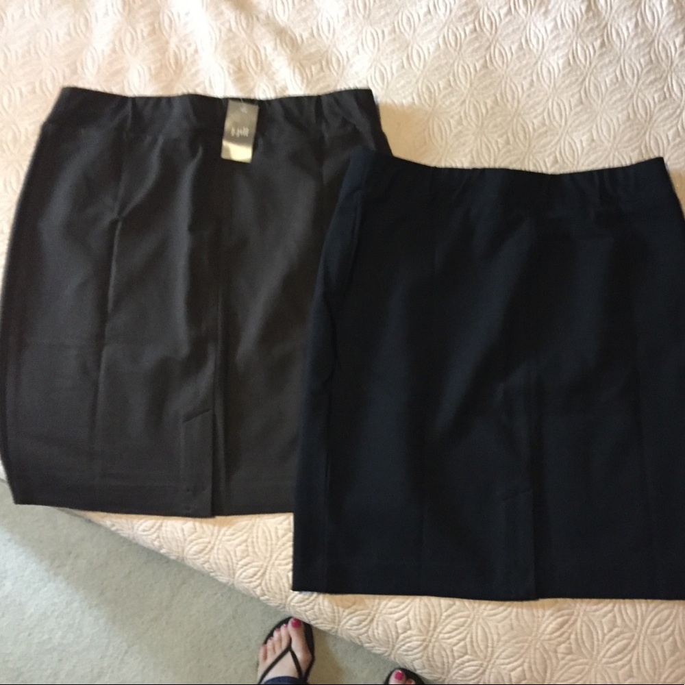 JJIll Pointe pencil skirts.