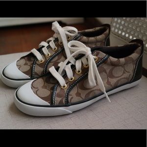 Brown Coach Barrett Sneakers