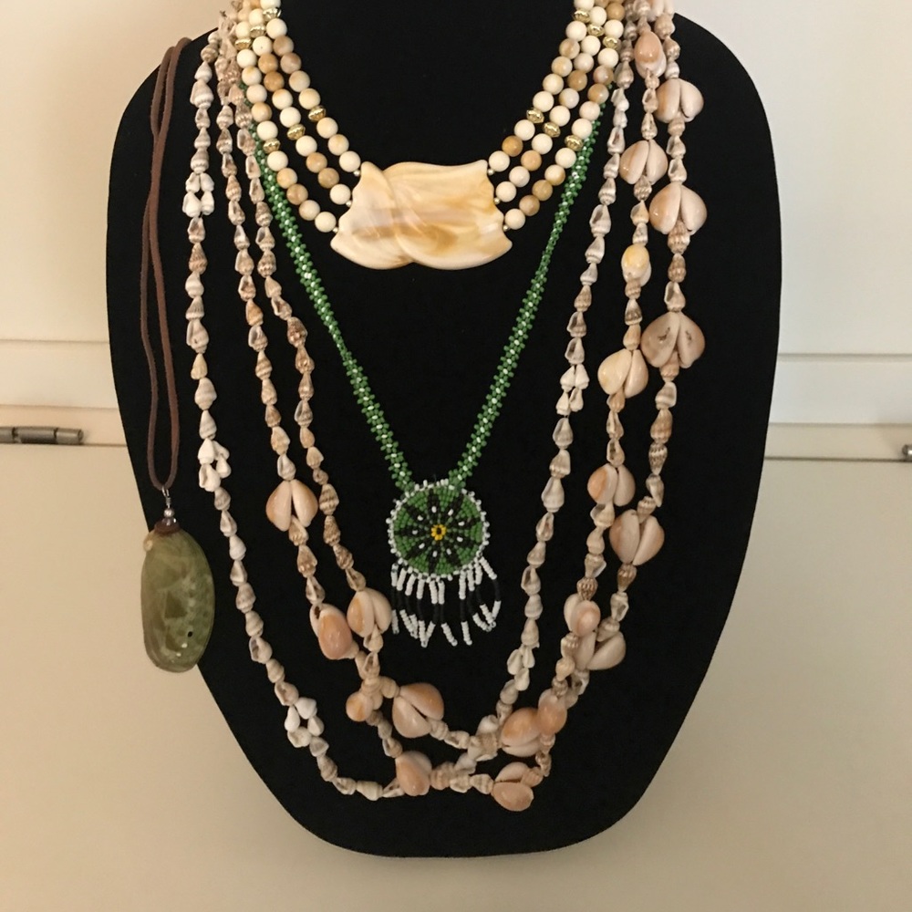 🌺Boho Vintage Tribal Coachella Necklace Lot🌺