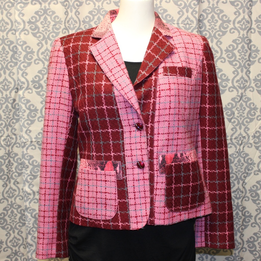Harve Benard Pink wool blazer