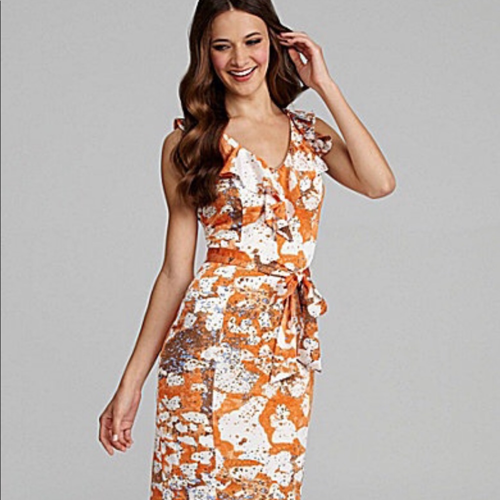 Marc New York Ruffle Neck Dress, Size 4