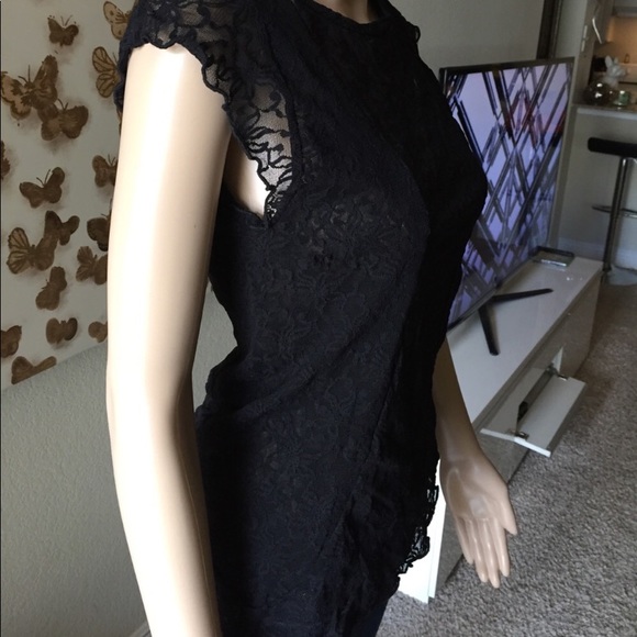 Maje Paris designer sheer black shirt - Picture 7 of 8