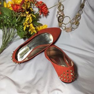 Steve Madden Inklet Suede Spike Flat Studded