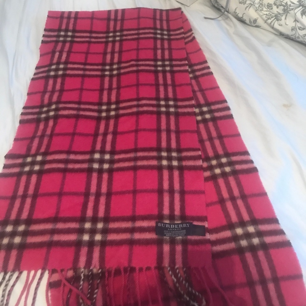 Burberry cashmere scarf.