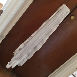 Gorgeous French lace fingertip veil 44”