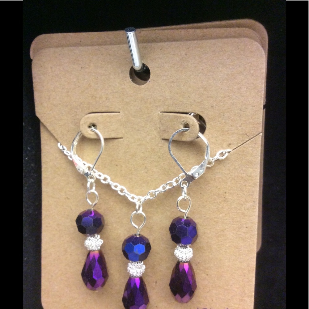 Necklace and earrings