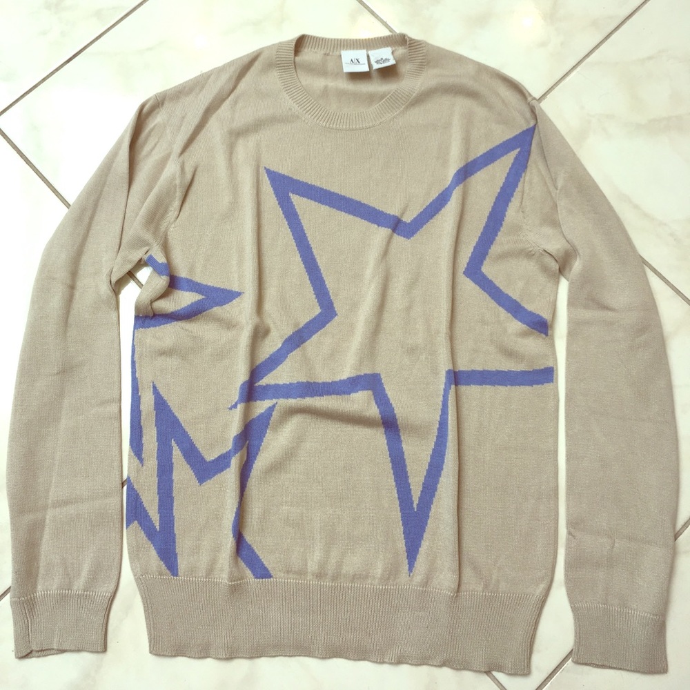Armani Exchange Sweater with Star Graphic
