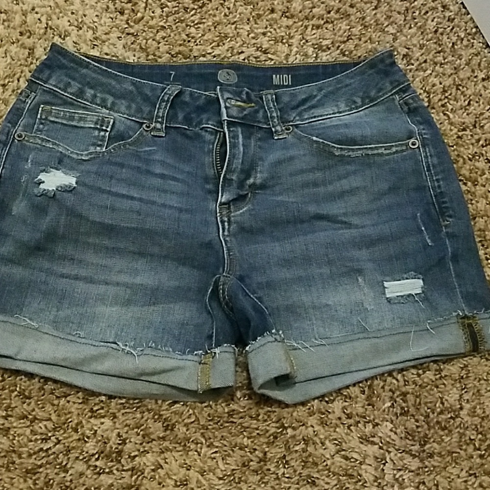 Jeans faded shorts