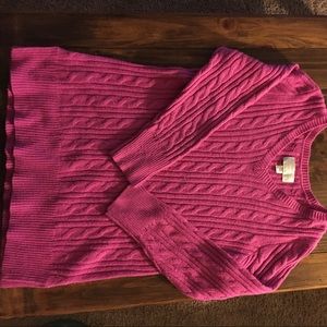 Ladies pink sweater