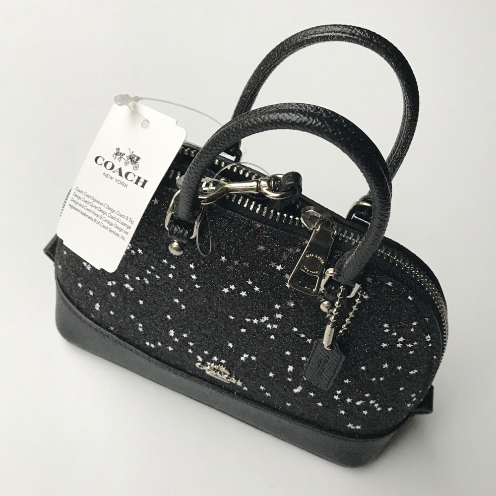 Coach Black Ultra Mini Glitter Crossbody - Picture 2 of 5