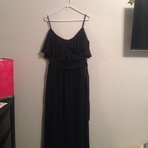 Black maxi dress