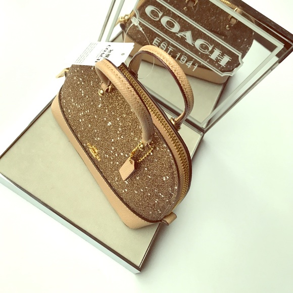 Coach Gold Ultra Mini Glitter Crossbody - Picture 2 of 4
