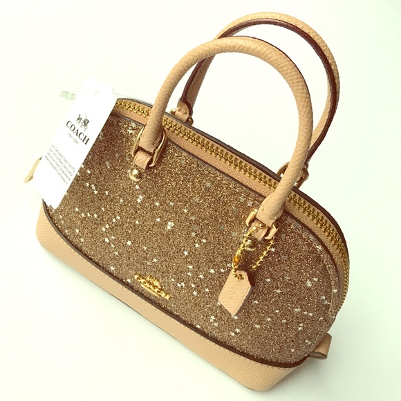 Coach Gold Ultra Mini Glitter Crossbody - Picture 3 of 4