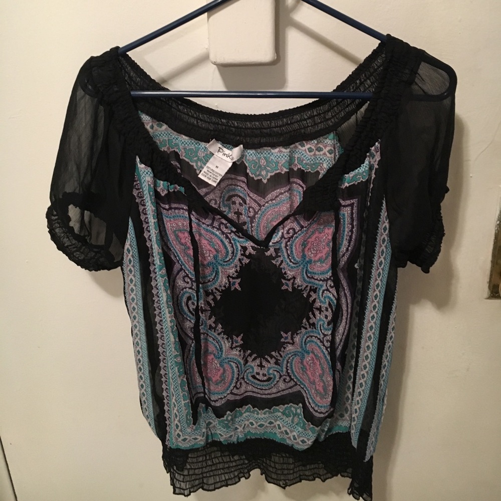 Pink Super pretty sheer top