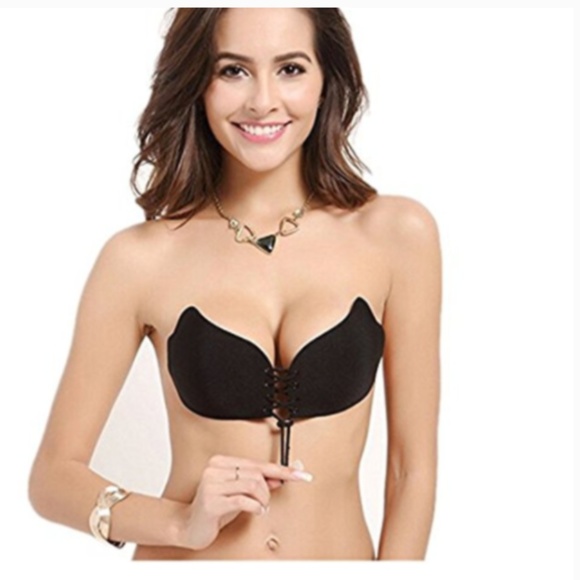 NWOT Tan or Black Sticky Bra! - Picture 3 of 4
