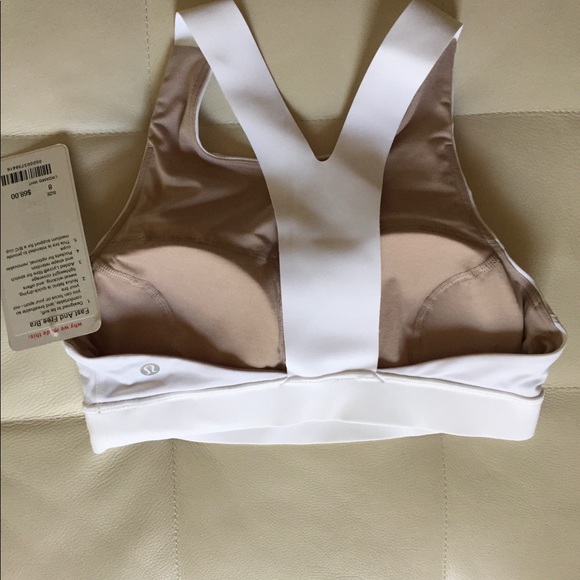 NWT WHT LULULEMON FAST AND FREE BRA - - Size 10 - Picture 5 of 8