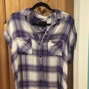 Rails short sleeve flannel