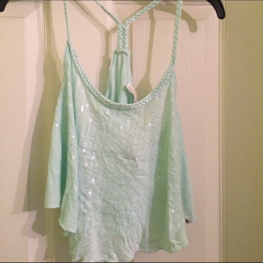 Aqua crop top