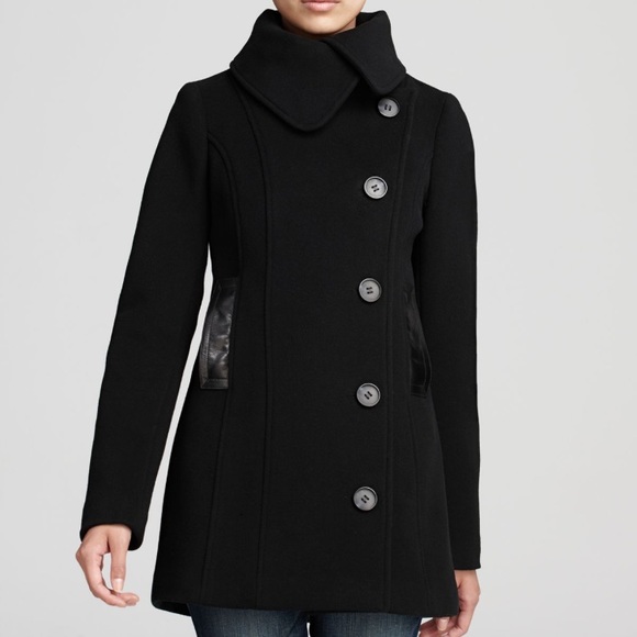 Mackage Brown Effie Pea Coat - Picture 1 of 8