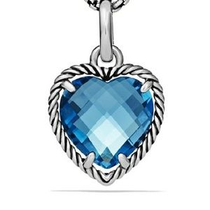 David Yurman Hampton Blue Topaz pendant