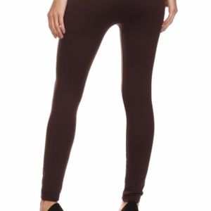 Coffee Fleece Lined Winter Leggings