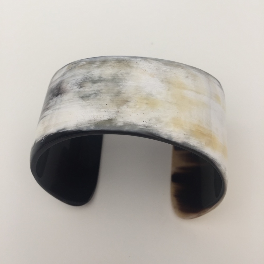 Natural Horn Bangle Cuff Bracelet Woman Jewelry
