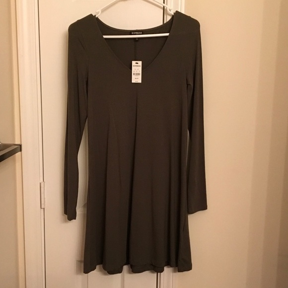 Express Dresses & Skirts - Express olive dress XS new with tags