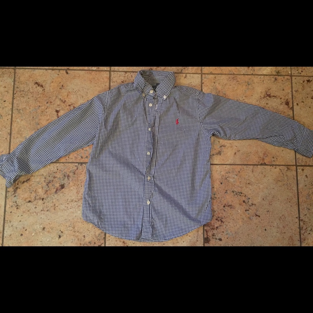 Boys Ralph Lauren Polo Button Up Size 6