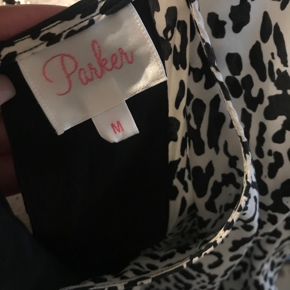 Parker Raven Leopard-Print Silk Open-Back Top - Picture 6 of 8