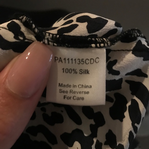 Parker Raven Leopard-Print Silk Open-Back Top - Picture 7 of 8