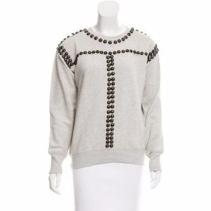 ISABEL MARANT STUDDED OVERSIZE SWEATSHIRT