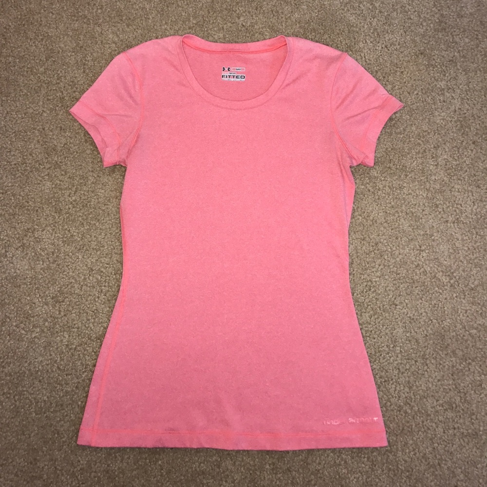 Under Armour women's fitted pink shirt