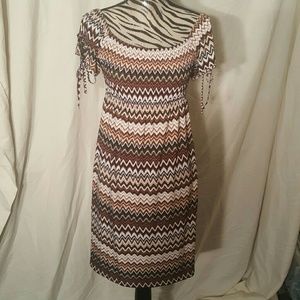 Chevron print dress