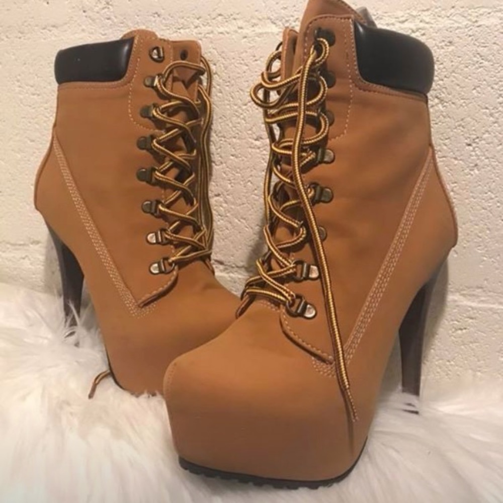 Nine West (Timberland Style) Lace up Booties