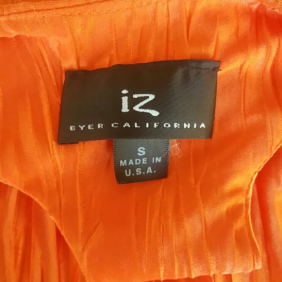 Orange Racer Back Textured Tank Top - Picture 4 of 4