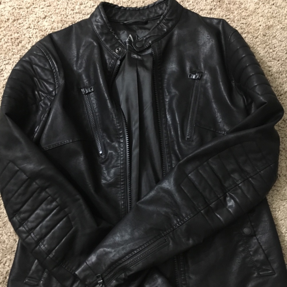 Armani Exchange Leather Jacket