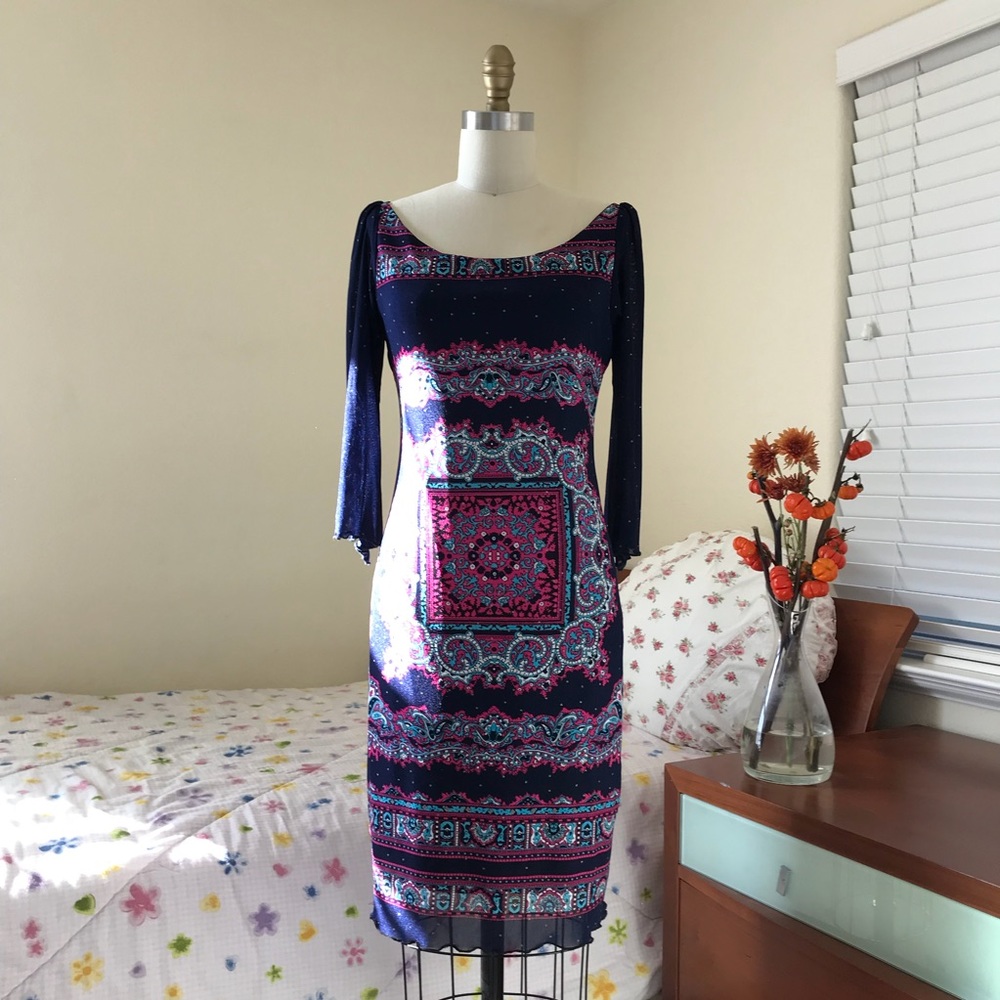 Ethnic Print Dress