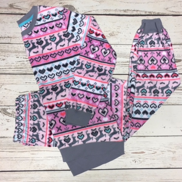 Fair Isle Print Pajama Set - Picture 3 of 5