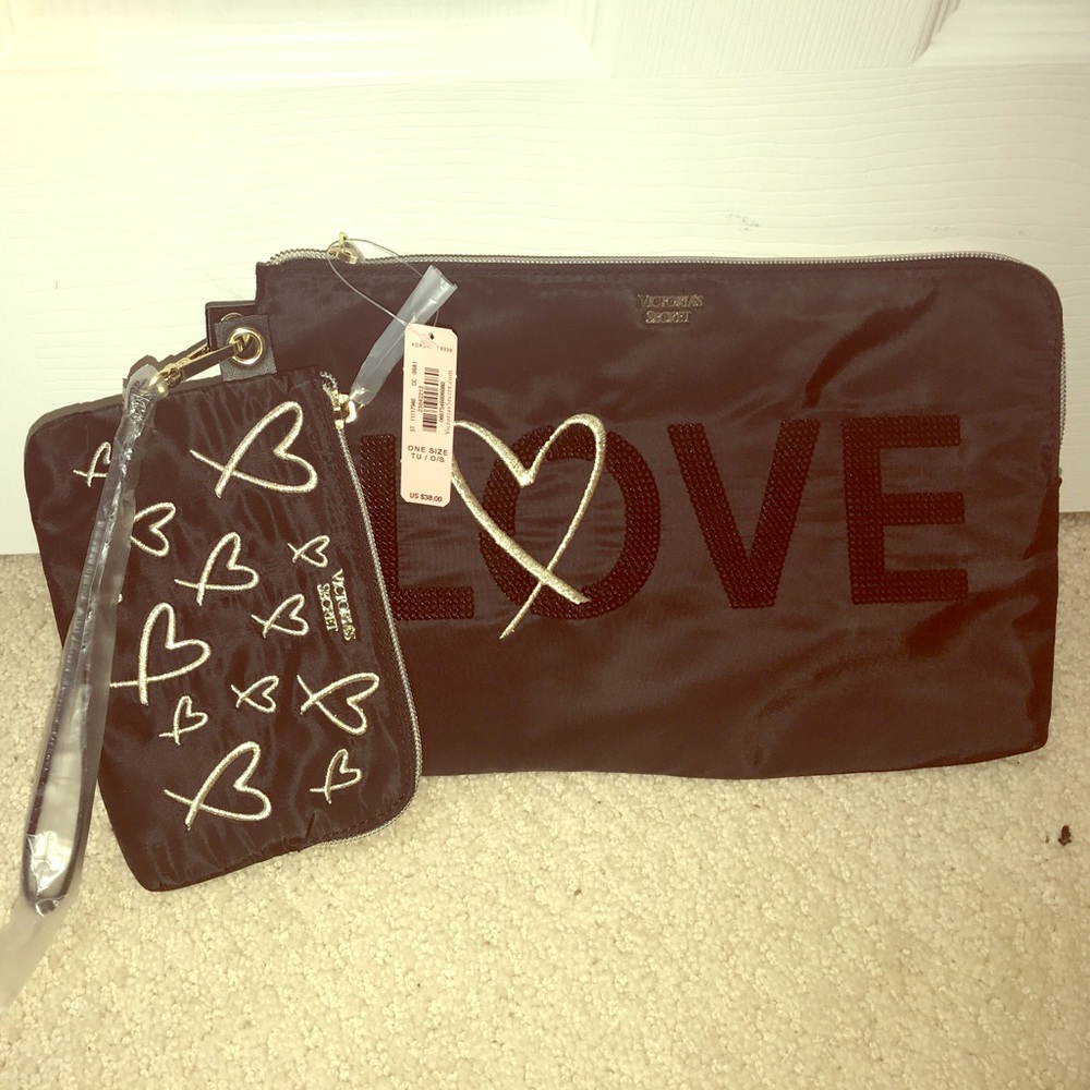 Limited edition LOVE fabric clutch set