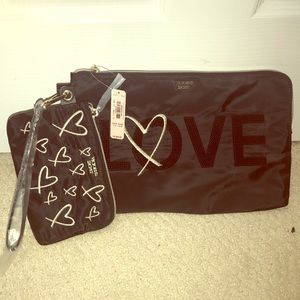Limited edition LOVE fabric clutch set