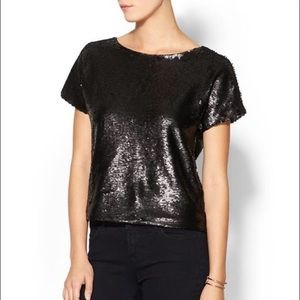 Sabine Matte Sequin Tee