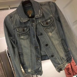 Distressed Abercrombie & Fitch Jean Jacket