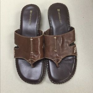 NATURALIZER brown leather sandals shoes sz 6.5