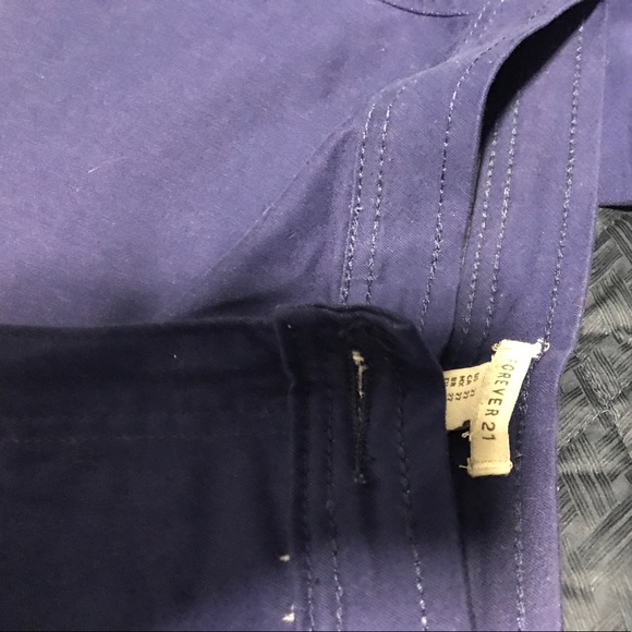 Blue stretch cropped jeans leggings - Picture 2 of 2