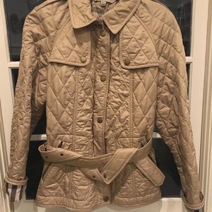 Burberry Brit belted quilted jacket