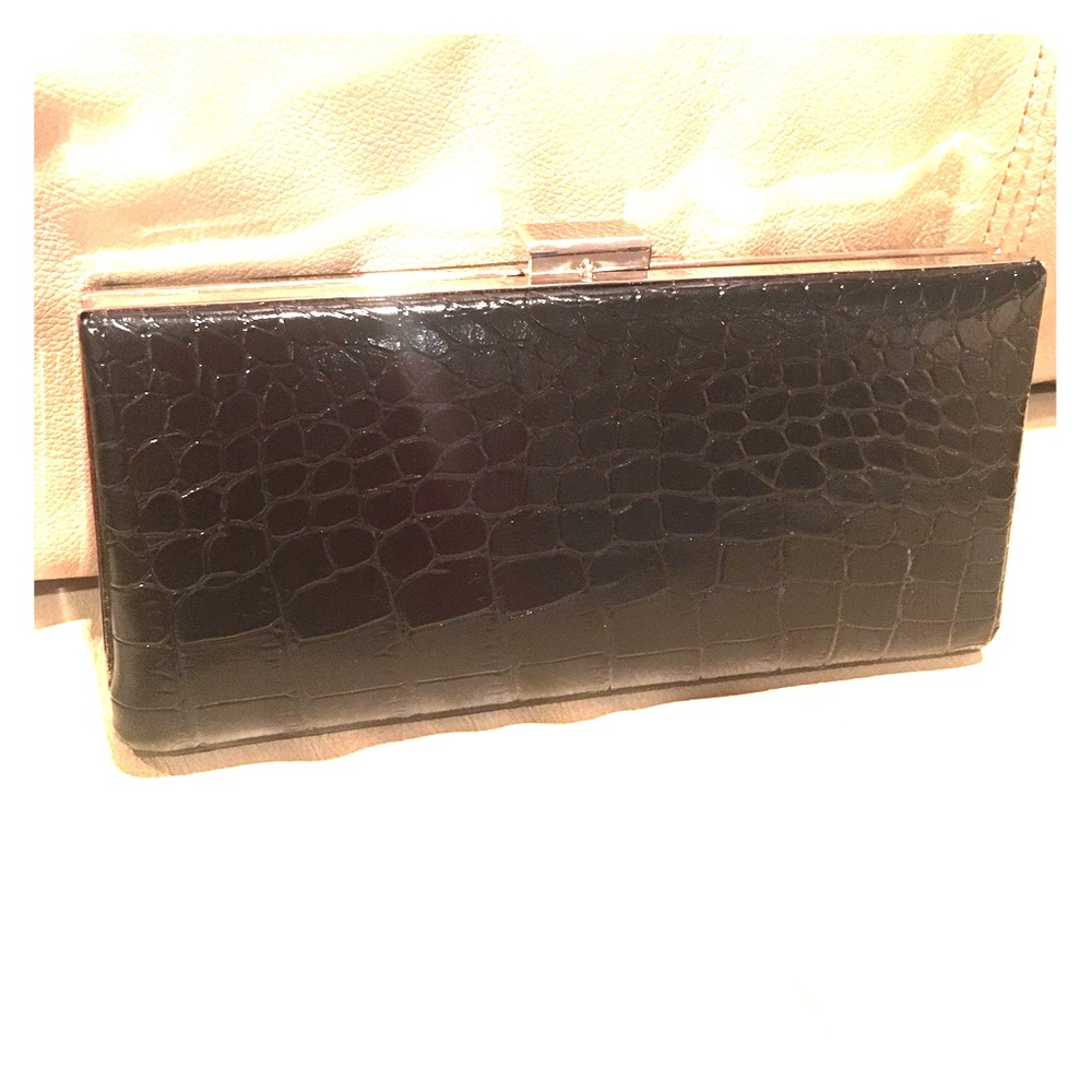 Merona Small Black clutch. NEW.