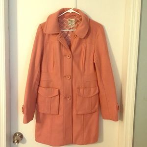 Tulle Pink Pea Coat - Size Medium