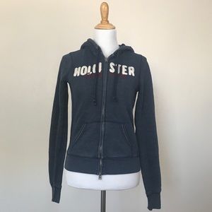 Hollister | Navy Zip Up Hoodie